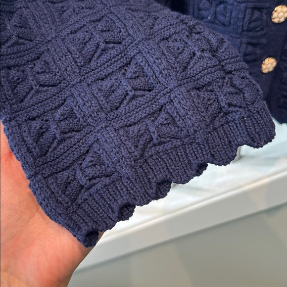 HEARTLOOM Navy Knit Cardigan with Decorative Buttons - Picture 4 of 7